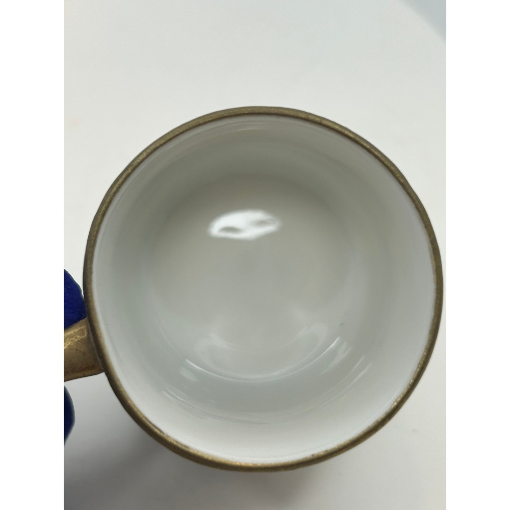 Hand Painted Porcelain Demitasse Cup & Saucer Set Swan Lake Landscape JAPAN - Picture 11 of 15